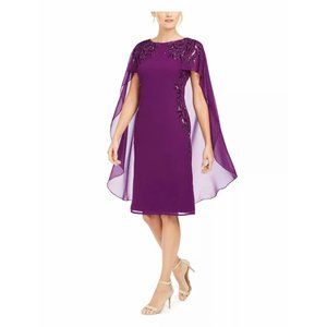 Adrianna Papell dress purple sz 8